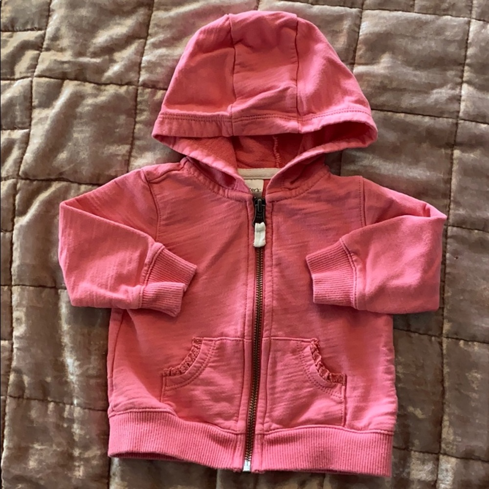 Carter’s pink zip-up sweatshirt